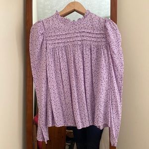 Target A New Day Puff Sleeve Floral Blouse with tags